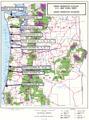 Map of spruce production railroads during 1917-1918