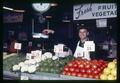 A vendor at the Portland Fresh Fruit and Vegetable Meeting, Portland, Oregon, October 1969