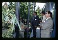 Wilbur Cooney, Jim Dunn, Superintendent Lloyd Martin, and Wil Post at Oregon State University Trustees meeting, North Willamette Experiment Station, Aurora, Oregon, circa 1972