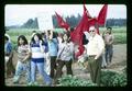 Chicano strawberry workers picketing North Willamette Experiment Station, Oregon State University, Aurora, Oregon, circa 1972