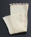 Sleeve (from a woman's garment) of hand-spun and hand-woven ivory silk and cotton crepe