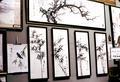 10 x 27 inch panels, four seasons of bamboo: spring, summer, fall, winter