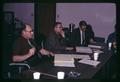 Thomas Scott, Elmer Stevenson and Virgil Freed at administrative conference for Oregon State University School of Agriculture, Newport, Oregon, January 1970