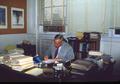 Former governor Tom McCall in his office at OSU