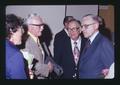 Secretary of Agriculture Earl Butz, G. Burton Wood, and Fred McKenzie, Oregon State University, Corvallis, Oregon, 1975