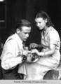 John Jacob Niles and Virginia Howard with an Appalachian dulcimer