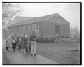 Unit from Camp Adair hospital arrives, later to become part of the "temporary" administration building, March 1947