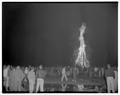 Homecoming bonfire, 1954