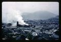 Rooftop view of city in Korea, circa 1965