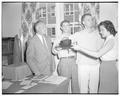 Drawing numbers and letters for order of registration and exams for fall term, June 1, 1951