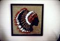 Hooked Indian head by Mr. M from pattern