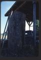 A hunk of redwood, hauled from the Oregon coast for carving