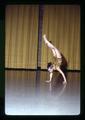 Gymnast performing a handstand at Oregon School Employees Association meeting, Corvallis, Oregon, circa 1971