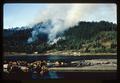 Railroad fire at Oakridge, Oregon, circa 1965