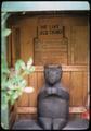 Bear in outhouse, 7 ft. house