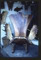 Another conversation piece and 'customer getter'--one large piece of English walnut and moose antlers--made into a chair