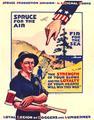 "Spruce for the air -- fir for the sea"  poster