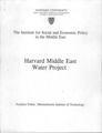 Economic Framework for Water Negotiation and Management
