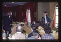 Chancellor William Davis speaking at a joint meeting of the American Association of University Professors and Triad Club, Corvallis, Oregon, February 16, 1984