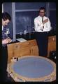 Dr. William Stephen and Conny Young with equipment for studying insect sounds, circa 1965