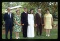 Mark Rampton and Alice A. Henderson with their parents at wedding reception, Corvallis, Oregon, circa 1972