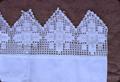 48 x 5 1/2 inch crocheted pillowcases, Alfa Wicklund, pre-1912