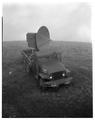 Radar transmitter van for meteorology research on Marys Peak, 1960