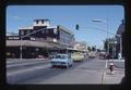 3rd Street and SW Jefferson Avenue street scene, Corvallis, Oregon, 1976