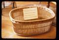 Hand woven basket, 19 x 17 x 7 inches