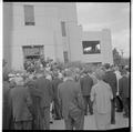 Commencement attendees filing into the coliseum, 1962