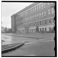 Tree damage in front of Commerce Building, October 20, 1961