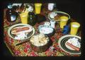 Hot dogs, potato chips and potato salad, Oregon, 1976