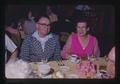 Mr. Bethroughbenfels [?] and Mrs. Bethroughbenfels at Corvallis Coin Club banquet, Corvallis, Oregon, 1974