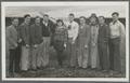 Evelyn Burleson with students in her civilian pilot training course at the Albany Airfield