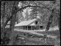 Forestry Club cabin under construction at Peavy Arboretum, May 8, 1950