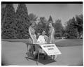 Claudia and Clorice Walters, twins from Salem, Fall 1953-1954