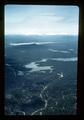 Lava beds and lakes below Three Sisters mountains, Oregon, June 1970
