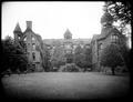 Front of St. Helen's Hall school, with school grounds in foreground.