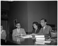 Prince Chakrabandu, Mom Vibha, and Wilbur Cooney, April 25, 1957