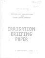 Irrigation Briefing Paper