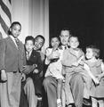 Carl Rowan and Tom McCall with children