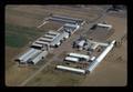 Aerial view of Farm Service and Animal Science barn area, Oregon State University, Corvallis, Oregon, circa 1972