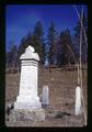 Sarah McAfee tombstone, Tygh Valley Cemetery, Tygh Valley, Oregon, circa 1973