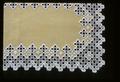 21 x 9 1/2 yellow Hardanger runner- one of the first- the second actual piece that Mrs. H. made