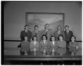 German teachers and students with President Strand