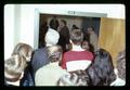 Overflow crowd watching Senator Bob Packwood speak to students, Oregon State University, Corvallis, Oregon, March 3, 1971