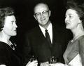 Robert C. Ingalls with two unidentified women, circa 1960