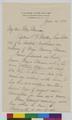 Letter to Gertrude Bass Warner from W. H. Van Winkle, Jr.