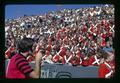 Oregon State University Marching Band in stands, Parker Stadium, Corvallis, Oregon, circa 1972