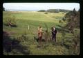Lynn Cannon and Dr. Murray Dawson at McGuire farm, Oregon, circa 1970